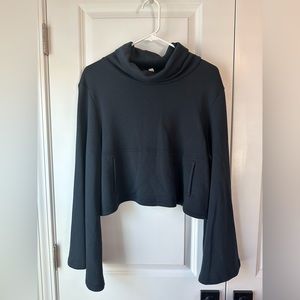 Free People Movement Salvation  Split Bell Sleeve Sweatshirt (Size XS)